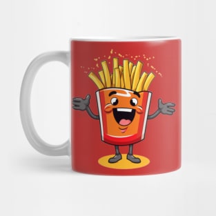 kawaii french fries T-Shirt cute ,potatofood ,funny Mug